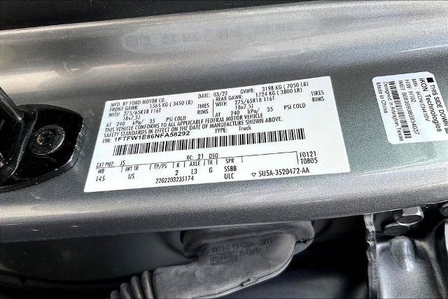 Certified 2022 Ford F150 XLT w/ Equipment Group 302A High AWD/4WD image 20