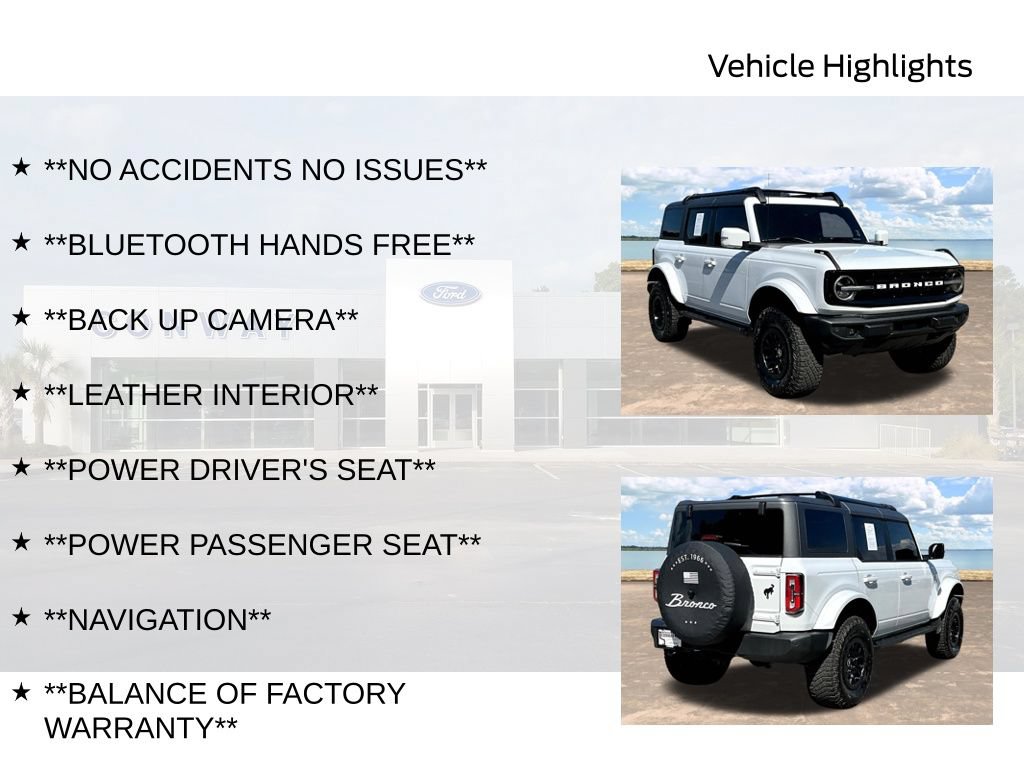 Certified 2024 Ford Bronco Outer Banks w/ Sasquatch Package AWD/4WD image 6