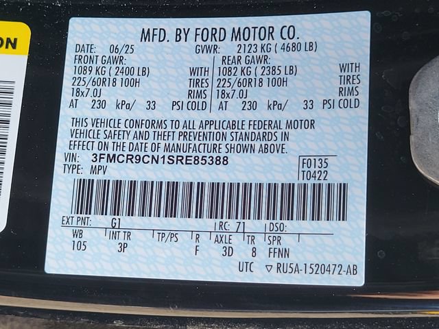 Certified 2025 Ford Bronco Sport Outer Banks w/ Outer Banks Tech Package+ AWD/4WD image 13
