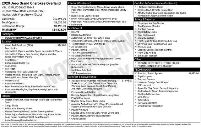 Used 2020 Jeep Grand Cherokee Overland image 38