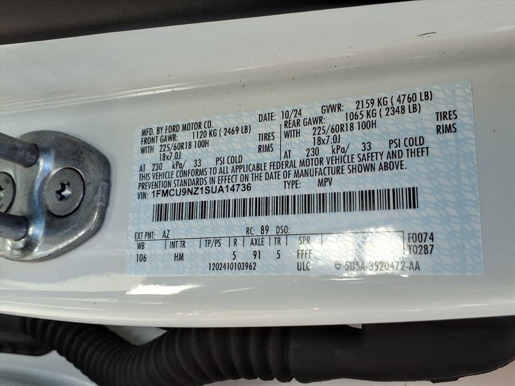 Certified 2025 Ford Escape ST-Line Select w/ Tech Pack #1 AWD/4WD image 27
