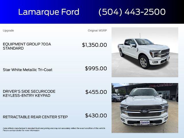 Certified 2026 Ford F150 Platinum w/ Equipment Group 700A Standard AWD/4WD image 4