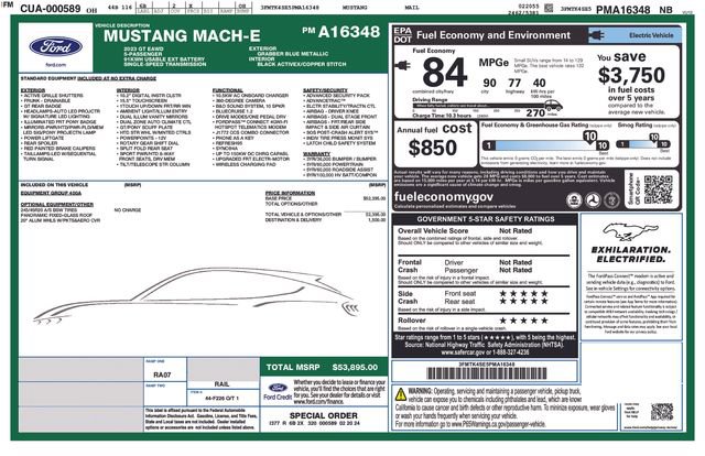 Certified 2023 Ford Mustang Mach-E GT AWD/4WD image 53