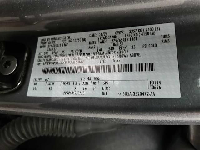 Certified 2024 Ford F150 XLT w/ Equipment Group 302A MID AWD/4WD image 15