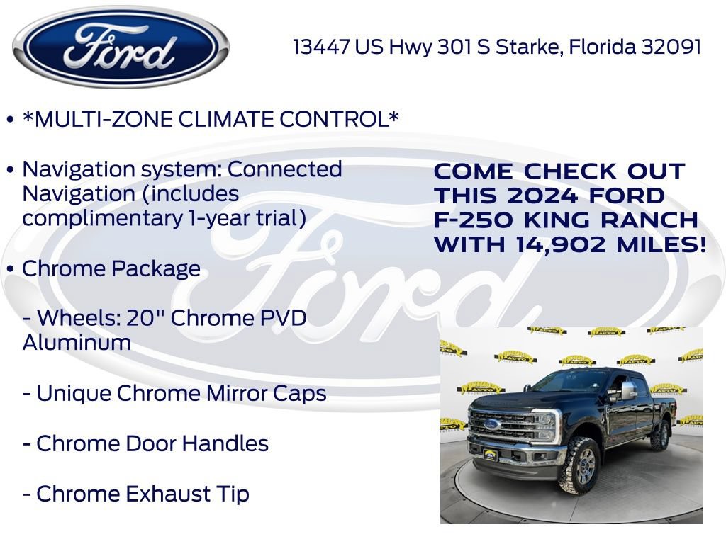 Certified 2024 Ford F250 King Ranch w/ Chrome Package AWD/4WD image 22