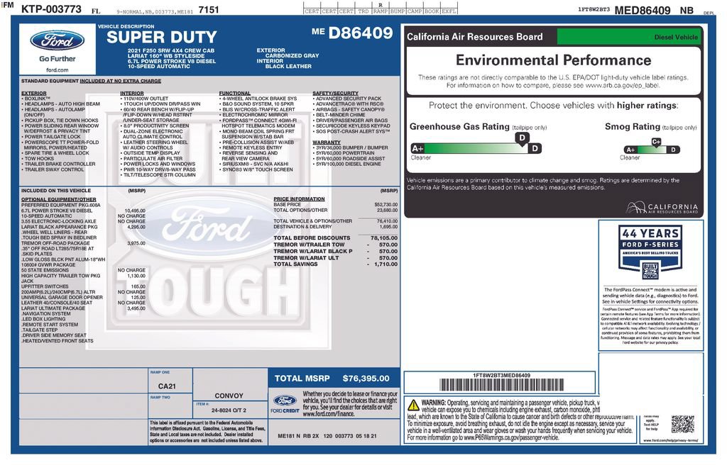 Certified 2021 Ford F250 Lariat AWD/4WD image 41