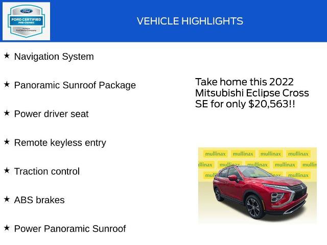 Used 2022 Mitsubishi Eclipse Cross SE AWD/4WD image 17