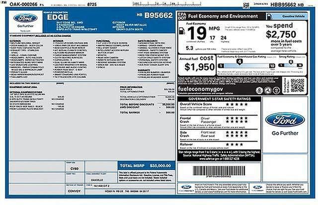 Certified 2017 Ford Edge SEL image 14
