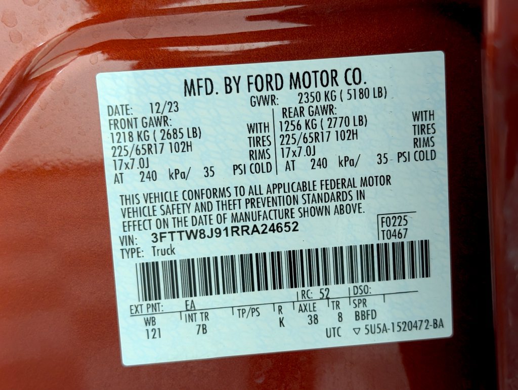 Certified 2024 Ford Maverick XLT w/ Equipment Group 300A Standard AWD/4WD image 28