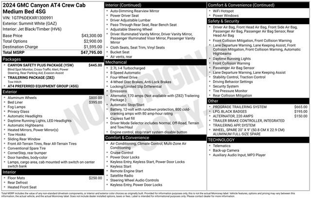 Used 2024 GMC Canyon AT4 w/ Canyon Safety Plus Package AWD/4WD image 36