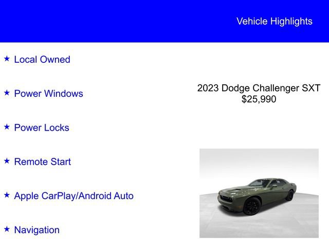 Used 2023 Dodge Challenger SXT RWD image 2