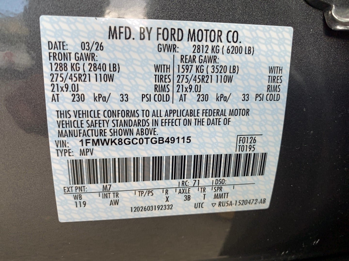 Certified 2026 Ford Explorer ST w/ Sun And Sound Package AWD/4WD image 21