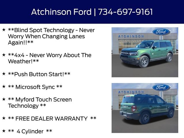 Certified 2023 Ford Bronco Sport Big Bend w/ Convenience Package AWD/4WD image 8