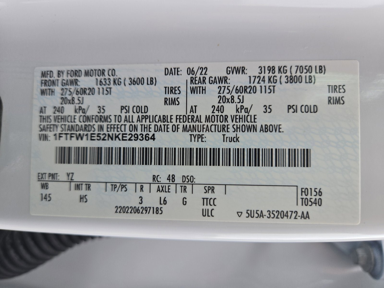 Certified 2022 Ford F150 Lariat w/ Equipment Group 502A High AWD/4WD image 26