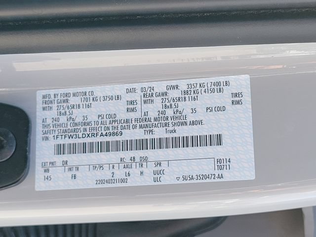 Certified 2024 Ford F150 XLT w/ Equipment Group 302A MID AWD/4WD image 15
