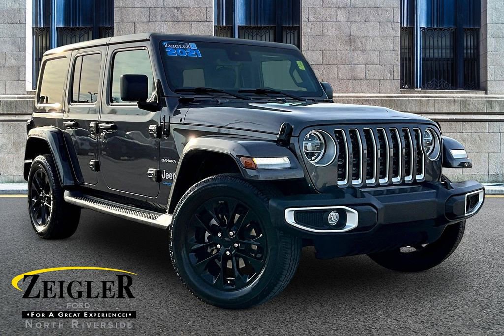 Used 2021 Jeep Wrangler Unlimited Sahara w/ Cold Weather Group AWD/4WD image 1