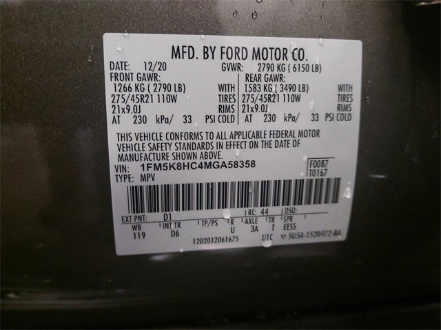Certified 2021 Ford Explorer Platinum w/ Equipment Group 601A image 33