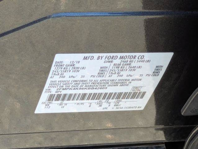 Certified 2019 Ford Edge Titanium AWD/4WD image 39