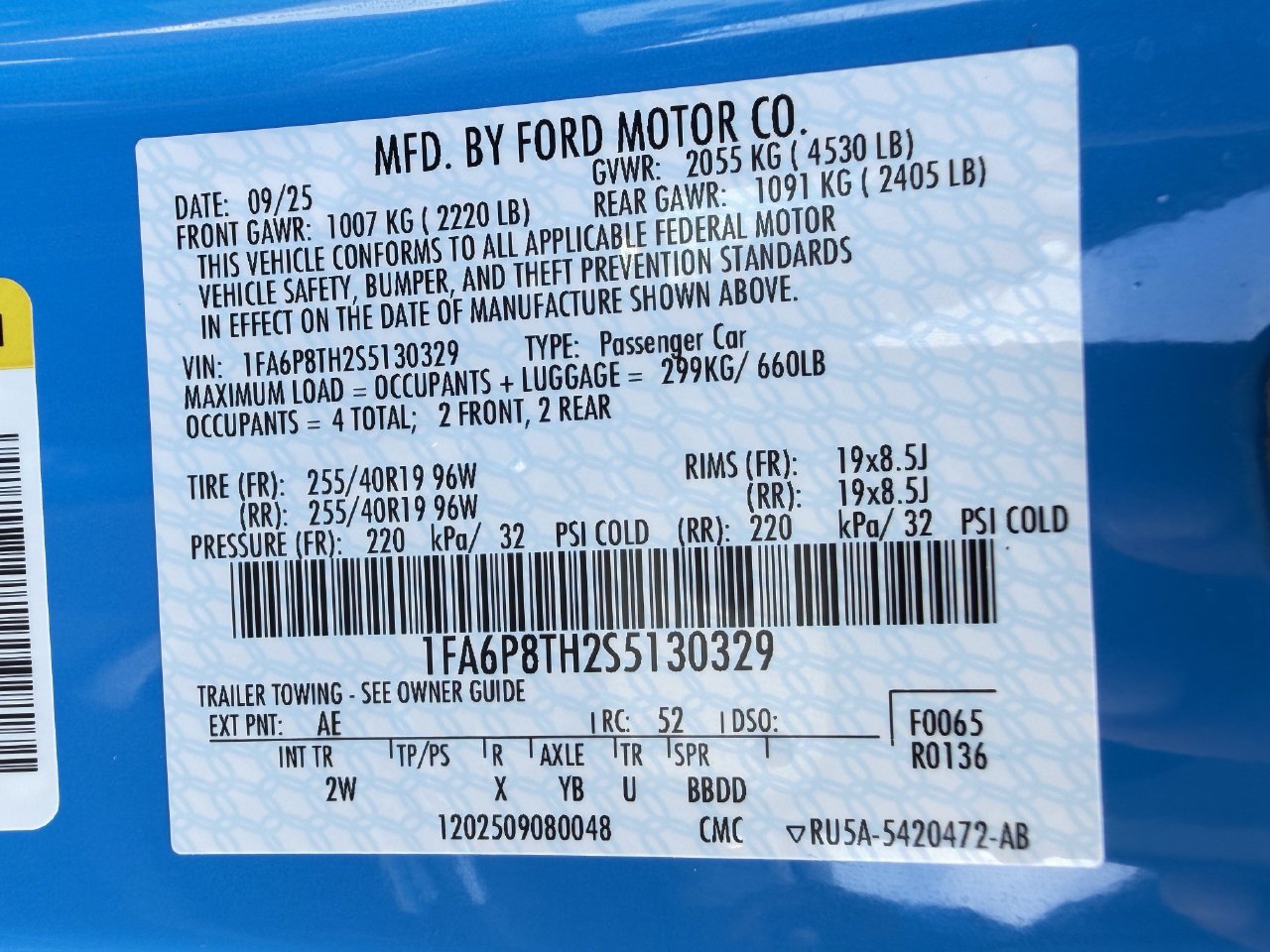 Certified 2025 Ford Mustang Coupe RWD image 26