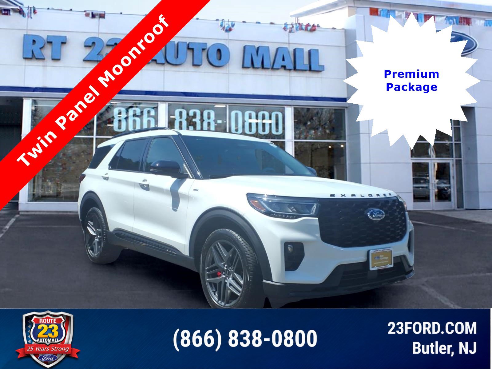 Certified 2025 Ford Explorer ST-Line w/ Premium Package AWD/4WD image 1