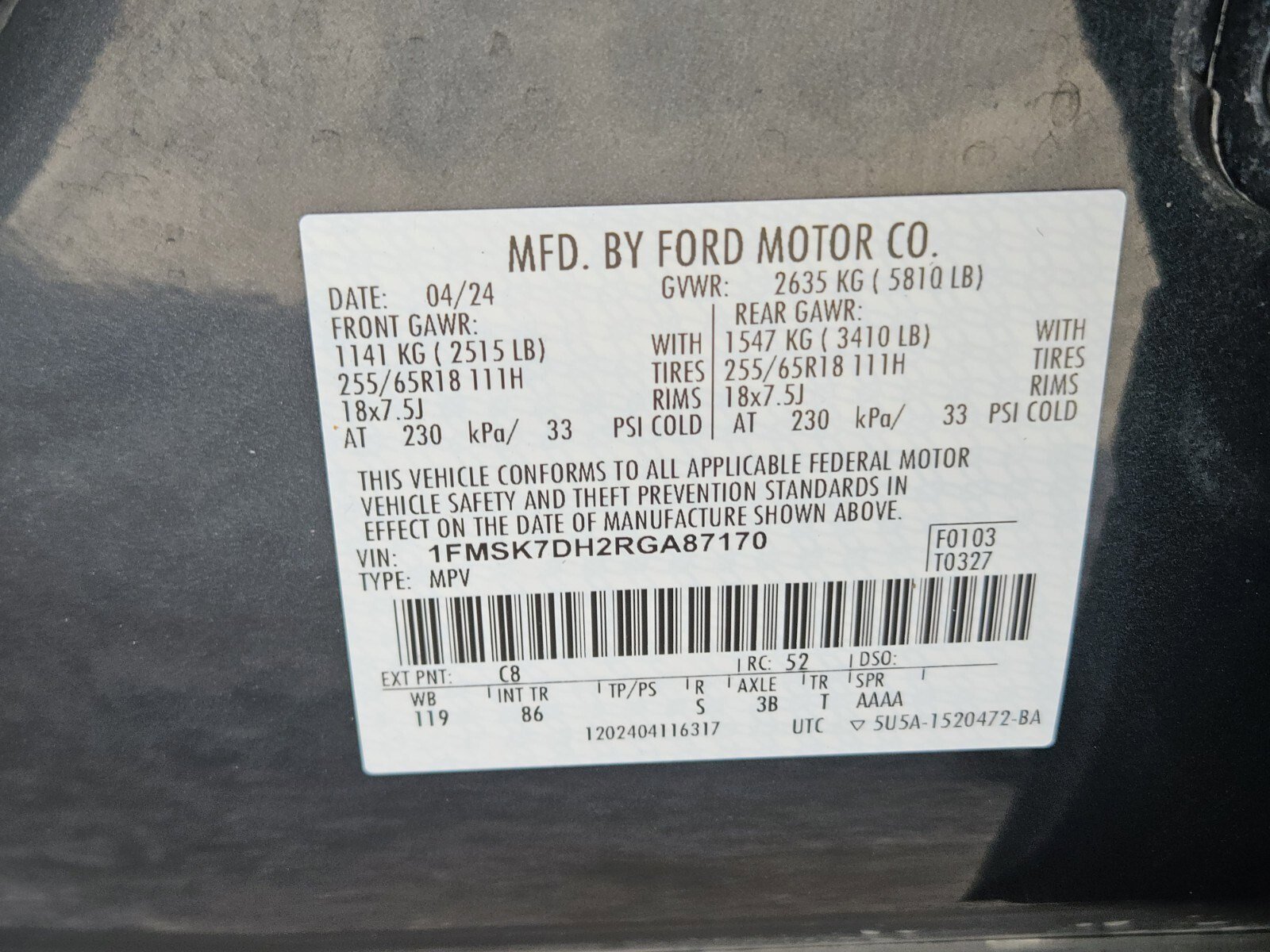 Certified 2024 Ford Explorer XLT image 35