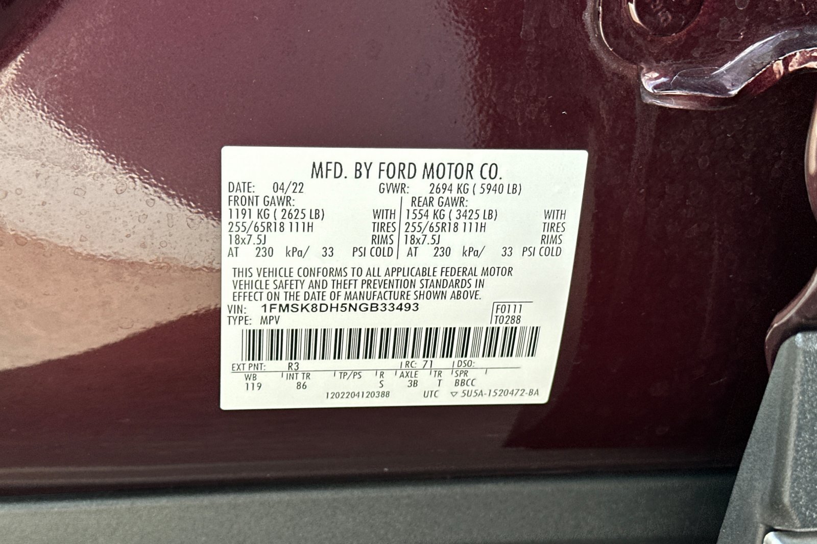 Certified 2022 Ford Explorer XLT AWD/4WD image 34
