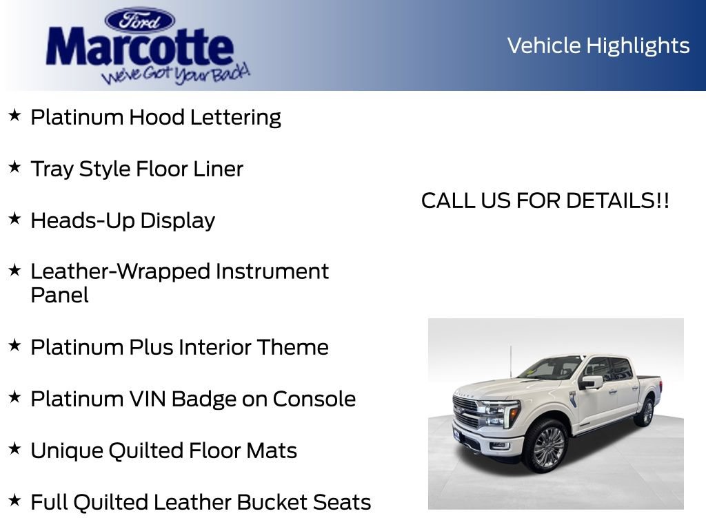 Certified 2024 Ford F150 Platinum w/ Equipment Group 703A Plus AWD/4WD image 29
