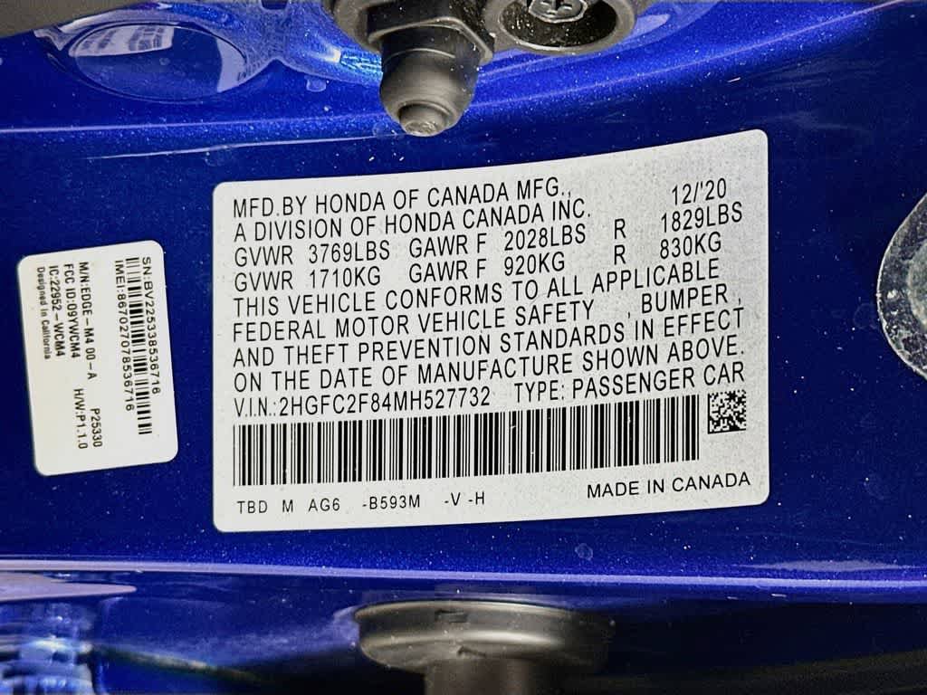 Used 2021 Honda Civic Sport image 22