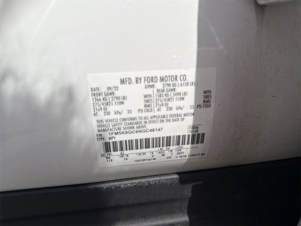 Certified 2022 Ford Explorer ST w/ Equipment Group 401A image 37