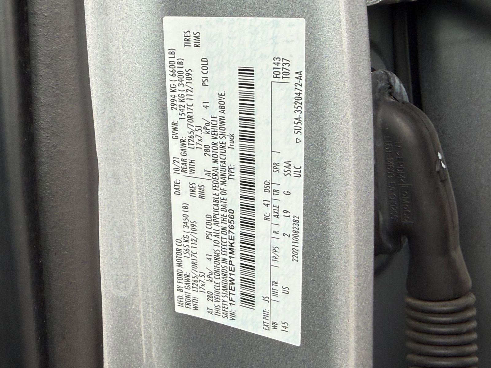 Certified 2021 Ford F150 XLT w/ Equipment Group 301A Mid image 20