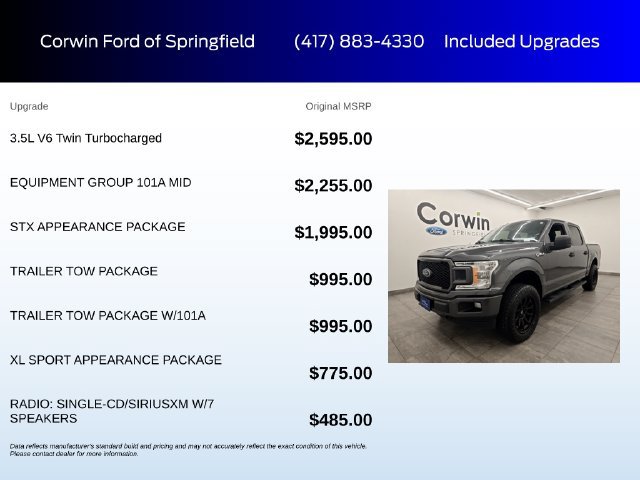 Certified 2018 Ford F150 XL w/ Equipment Group 101A Mid AWD/4WD image 6