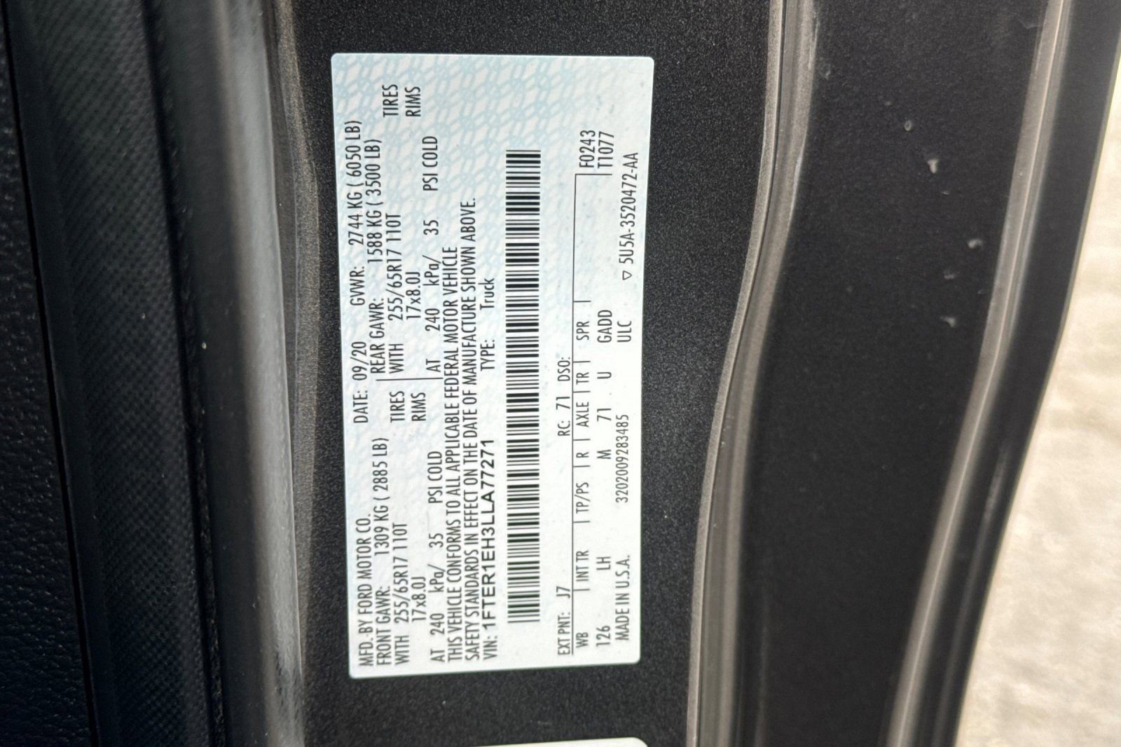 Certified 2020 Ford Ranger XLT w/ Equipment Group 301A Mid image 27