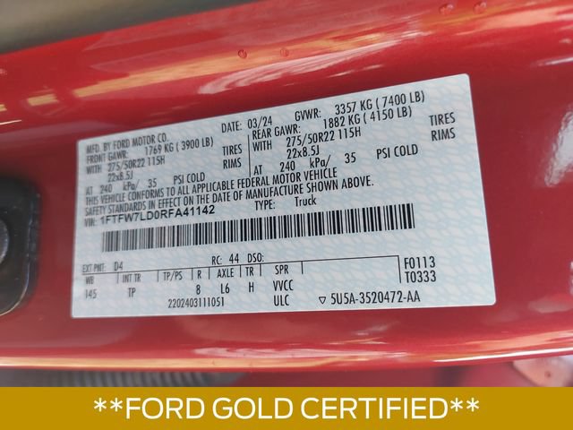 Certified 2024 Ford F150 Platinum w/ Equipment Group 703A Plus AWD/4WD image 34