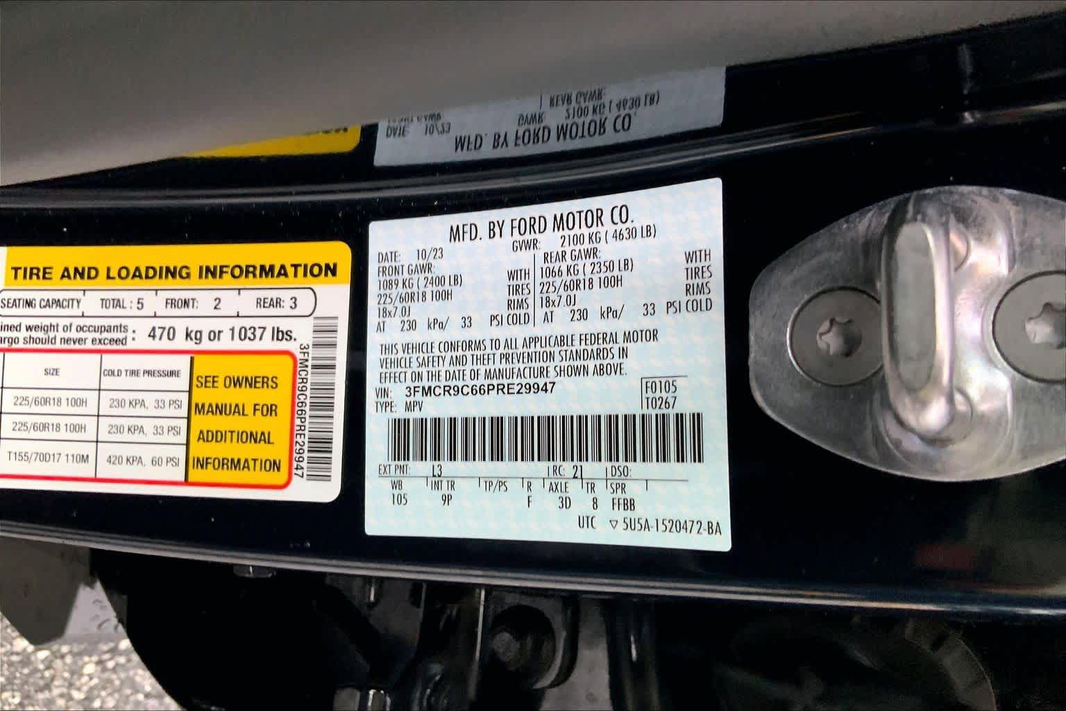 Certified 2023 Ford Bronco Sport Outer Banks w/ Tech Package AWD/4WD image 30