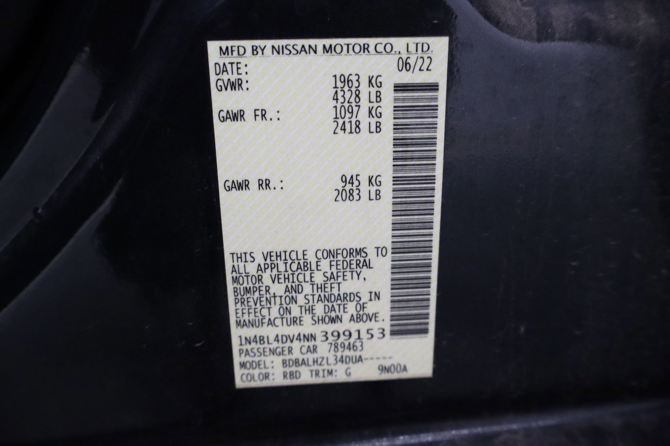 Used 2022 Nissan Altima 2.5 SV image 42