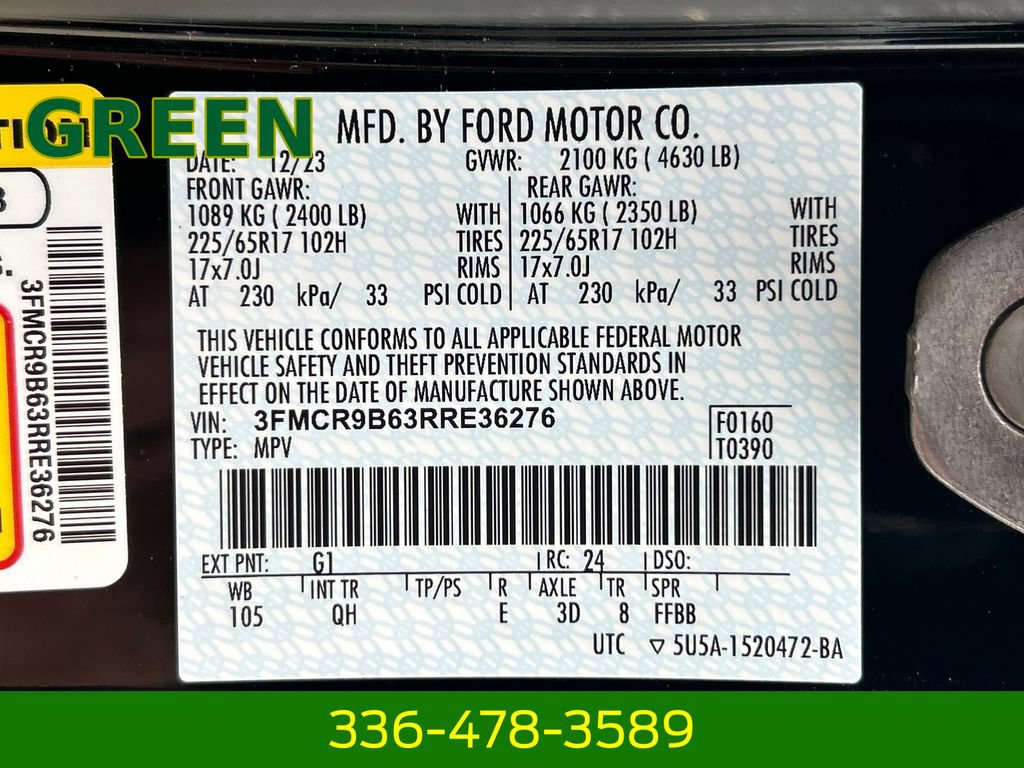 Certified 2024 Ford Bronco Sport Big Bend AWD/4WD image 10