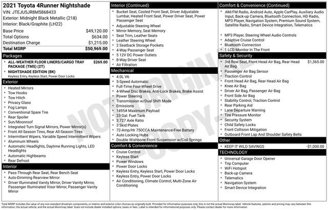 Used 2021 Toyota 4Runner Nightshade image 36