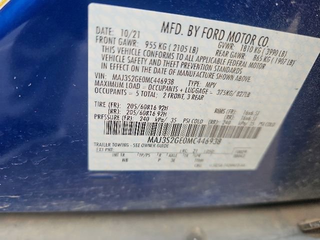 Certified 2021 Ford EcoSport SE FWD image 21