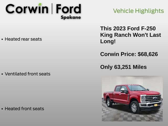 Certified 2023 Ford F250 King Ranch w/ Chrome Package image 21