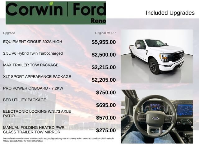 Certified 2023 Ford F150 XLT w/ Equipment Group 302A High AWD/4WD image 3