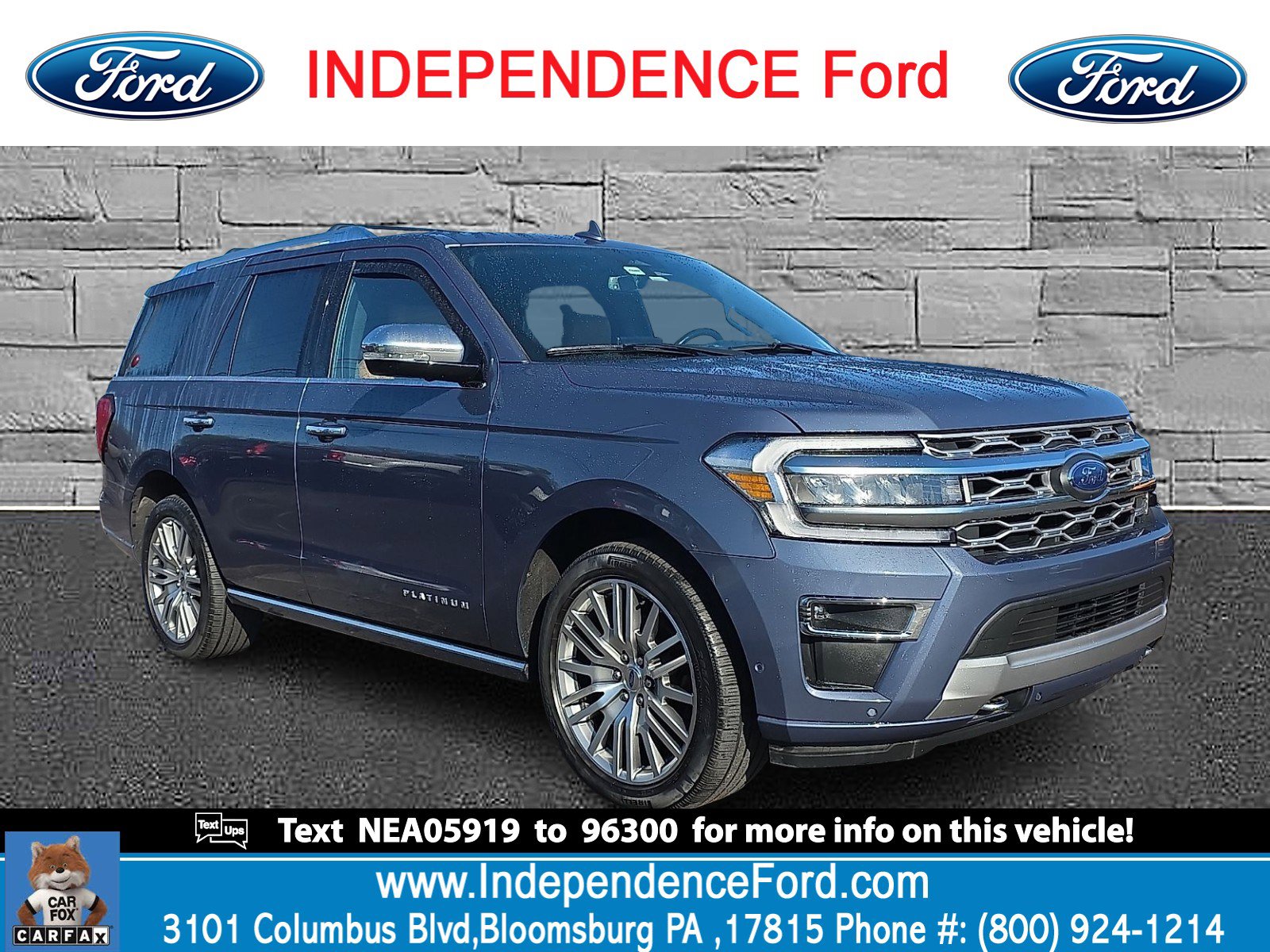 Certified 2022 Ford Expedition Platinum AWD/4WD image 1