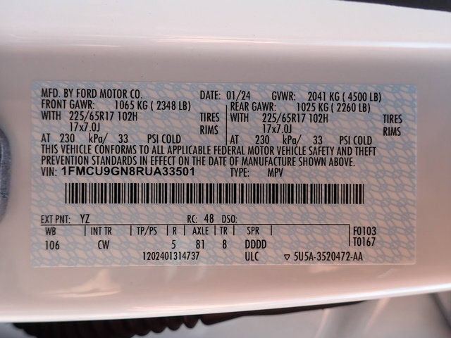 Certified 2024 Ford Escape Active w/ Tech Pack #1 AWD/4WD image 22