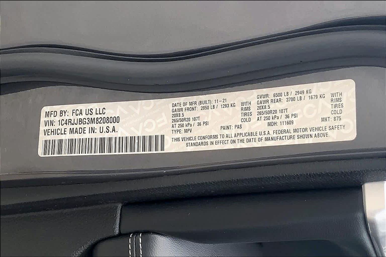 Used 2021 Jeep Grand Cherokee L Limited w/ Trailer Tow Group (B) RWD image 32