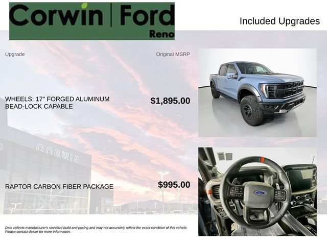 Certified 2023 Ford F150 Raptor w/ Raptor Carbon Fiber Package AWD/4WD image 3