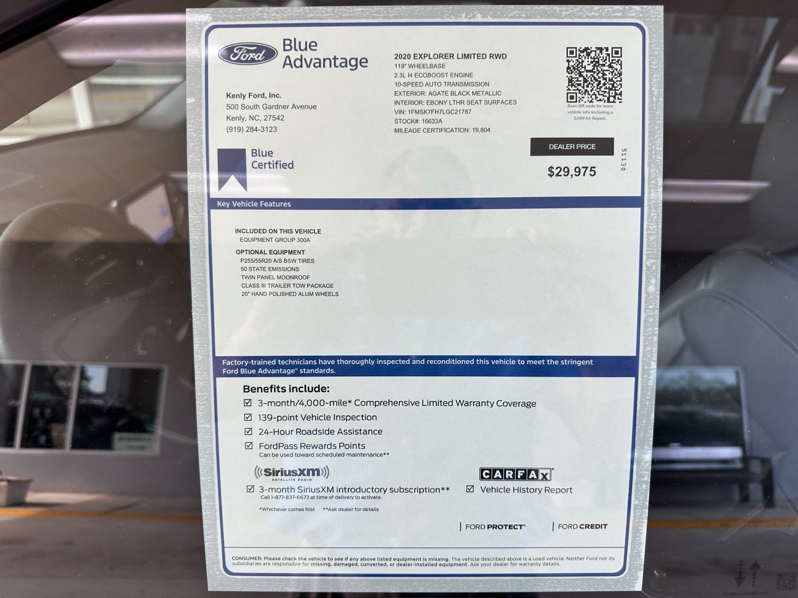Certified 2020 Ford Explorer Limited w/ Class III Trailer Tow Package RWD image 5