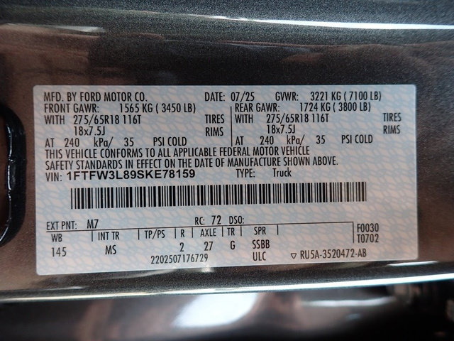 Certified 2025 Ford F150 XLT w/ Equipment Group 301A Standard AWD/4WD image 23