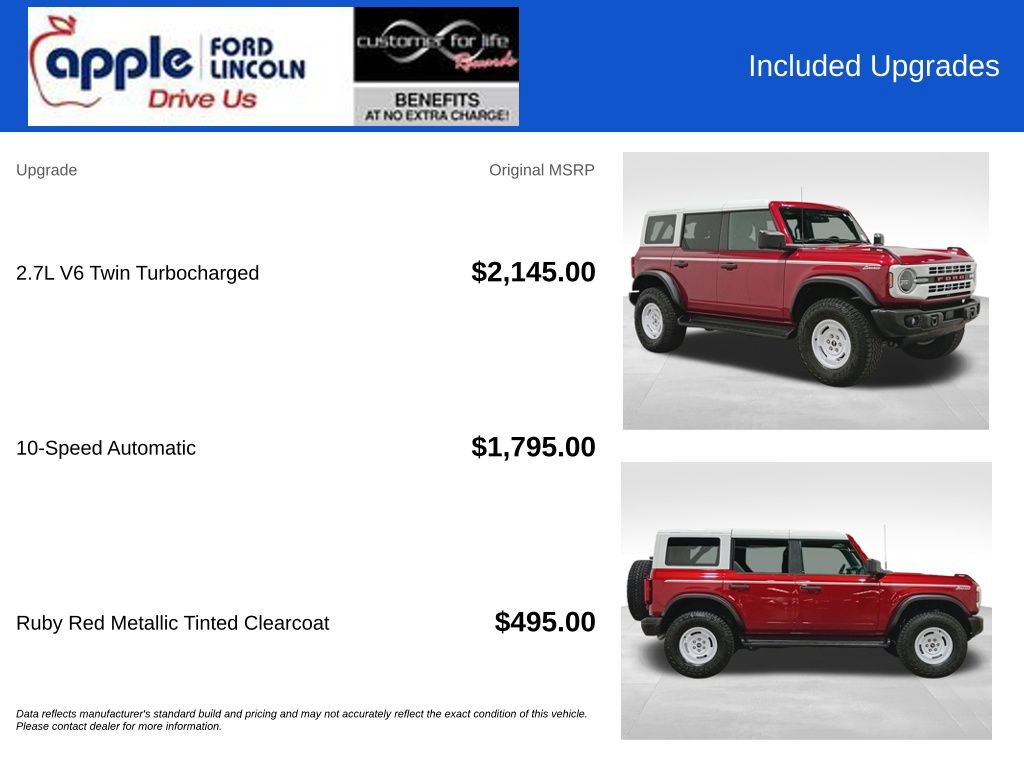 Certified 2025 Ford Bronco Heritage Edition AWD/4WD image 4