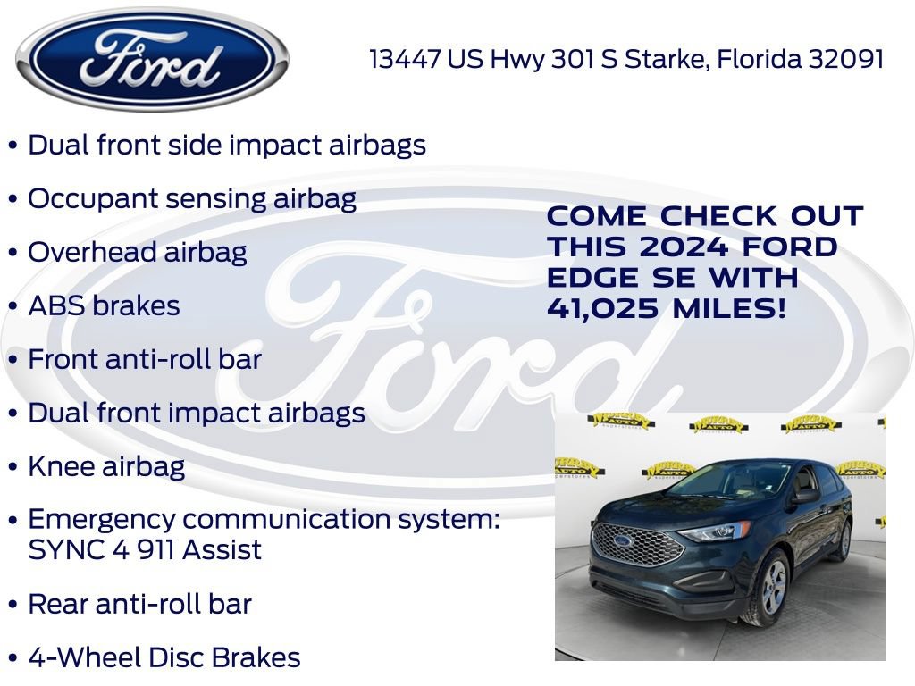 Certified 2024 Ford Edge SE AWD/4WD image 27