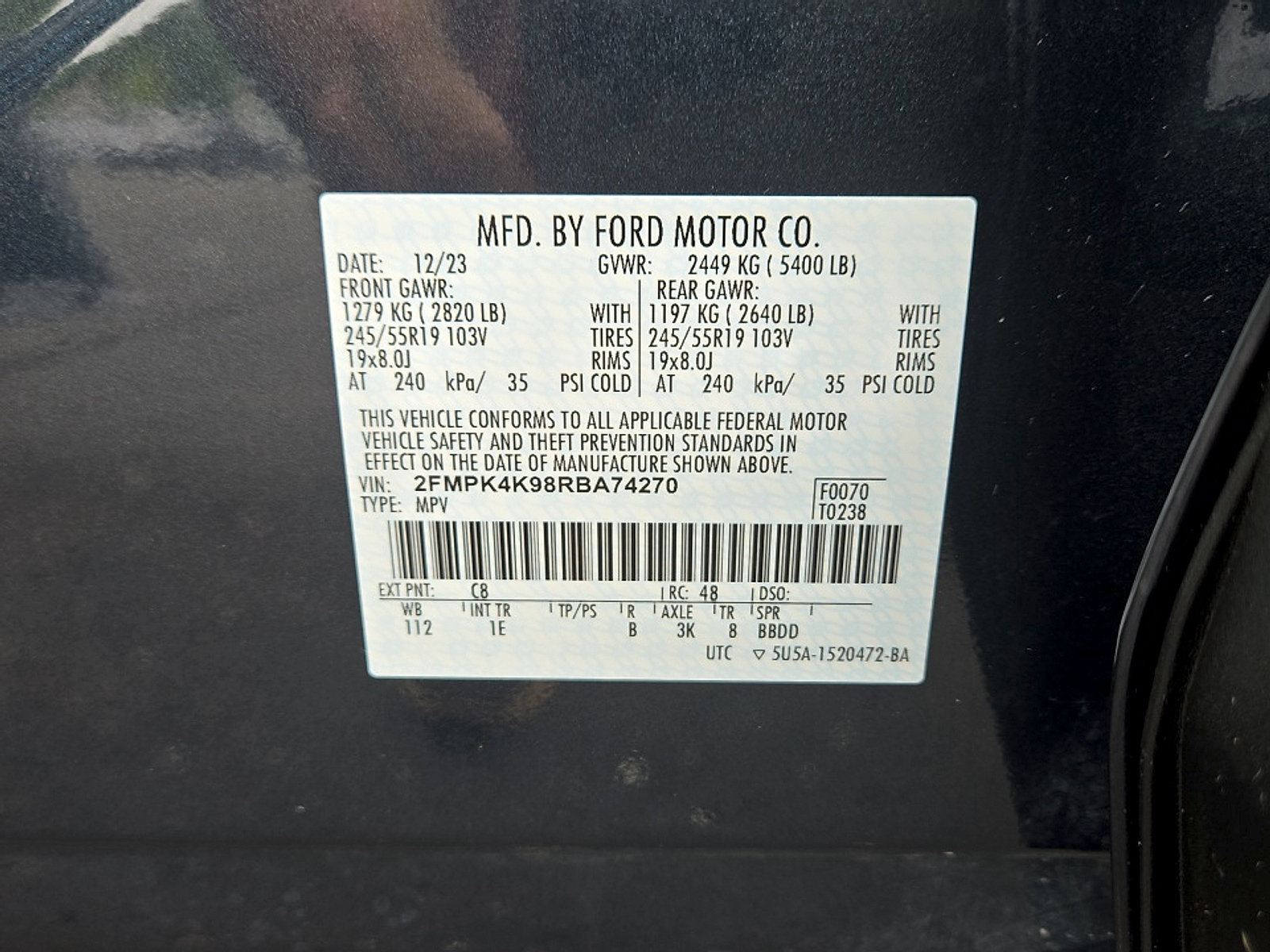 Certified 2024 Ford Edge Titanium w/ Equipment Group 301A AWD/4WD image 26