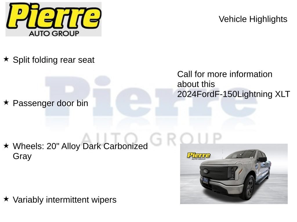 Certified 2024 Ford F150 Lightning XLT AWD/4WD image 22
